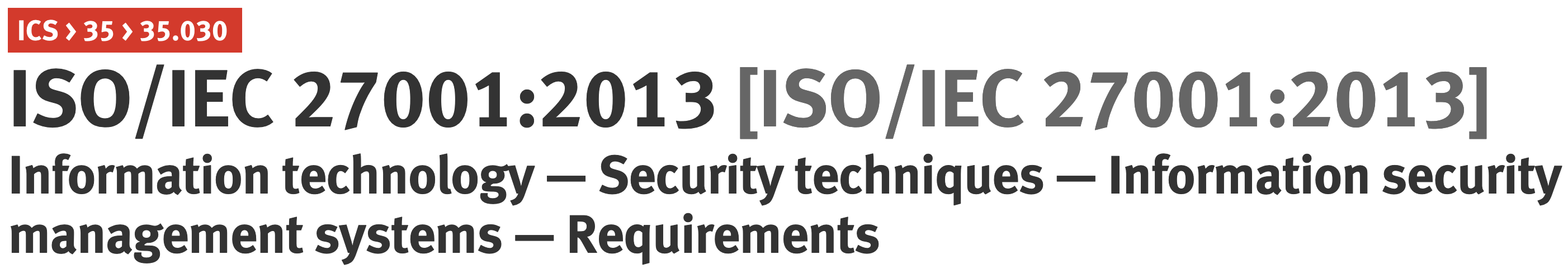 ISO 27001 consultant-ISO 27001 standard